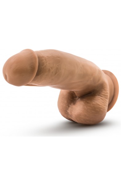 Dr. Skin Silicone - Dr. Samuel - 7 Inch Dildo With Suction Cup - Mocha