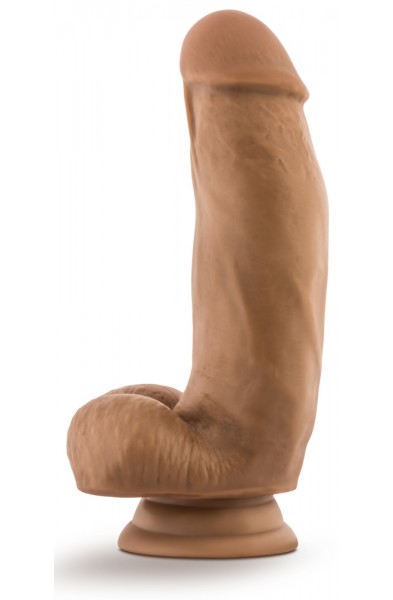 Dr. Skin Silicone - Dr. Samuel - 7 Inch Dildo With Suction Cup - Mocha