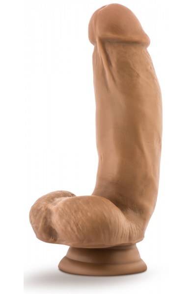 Dr. Skin Silicone - Dr. Samuel - 7 Inch Dildo With Suction Cup - Mocha