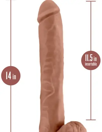 Au Naturel - Daddy - 14 Inch Dildo - Mocha