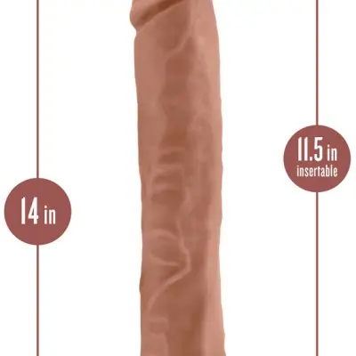 Au Naturel - Daddy - 14 Inch Dildo - Mocha
