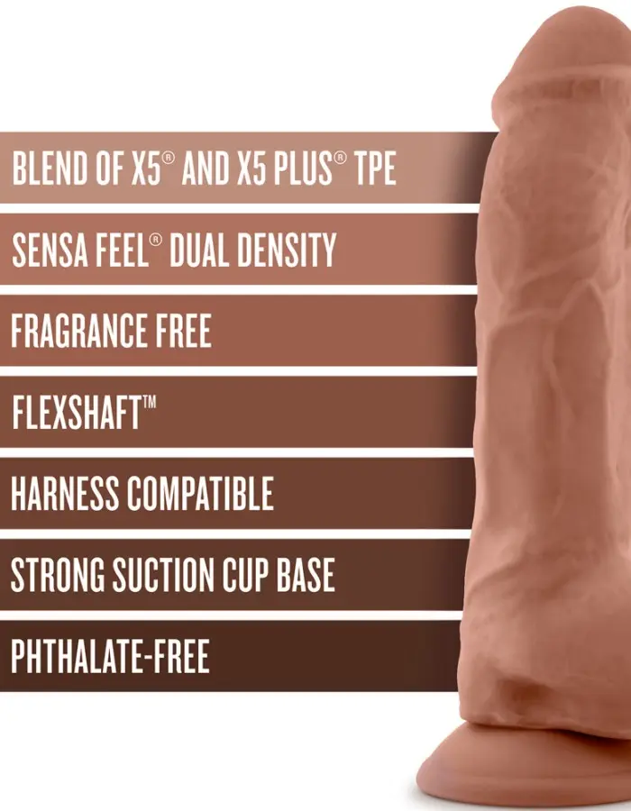 Au Naturel - Big Boy - 10 Inch Dildo - Mocha