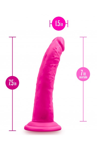 Au Naturel - Bold - Jack - 7 Inch Dildo - Pink