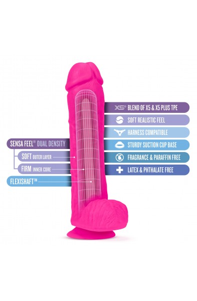 Au Naturel - Bold - Big John - 11 Inch Dildo -  Pink