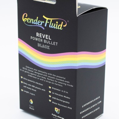 Gender Fluid Revel Power Bullet - Matte Black