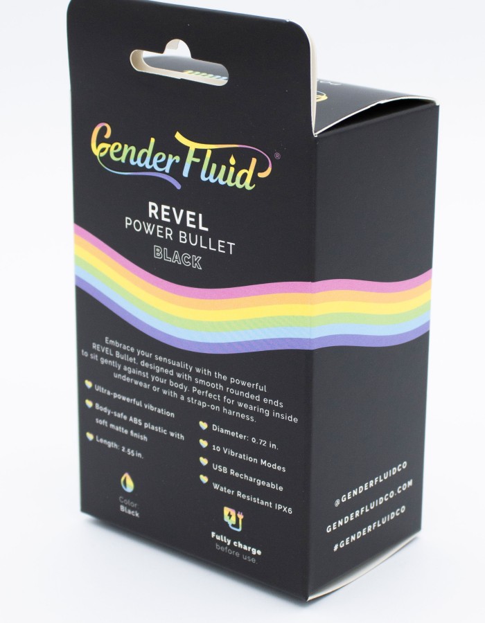 Gender Fluid Revel Power Bullet - Matte Black