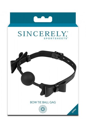 Bow Tie Ball Gag - Black