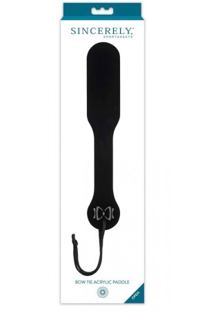 Bow Tie Acrylic Paddle - Black