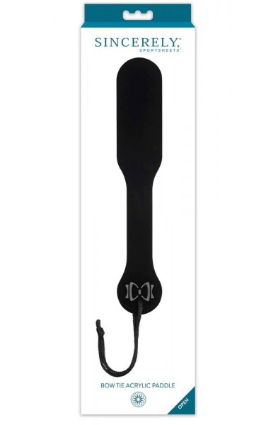 Bow Tie Acrylic Paddle - Black