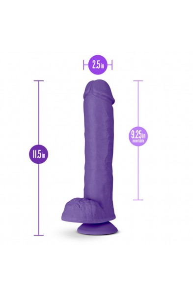 Au Naturel - Bold - Big John - 11 Inch Dildo - Purple