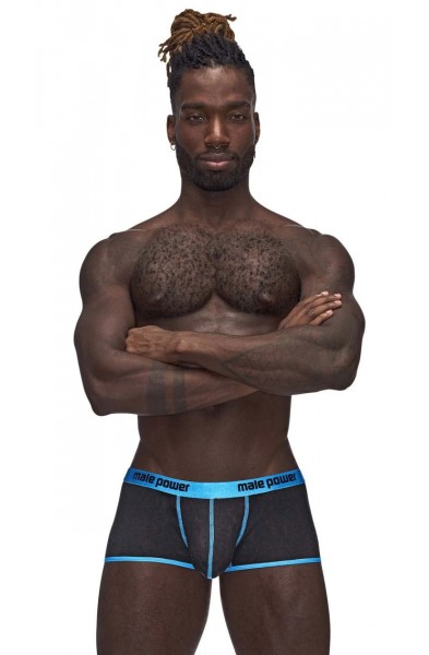 Casanova Uplift Mini Shorts - Large - Black/blue