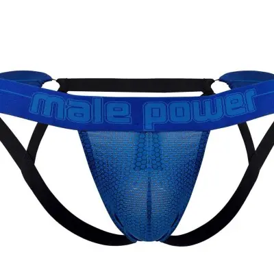 Sexagon Strappy Ring Jock - Large/x-Large - Royal