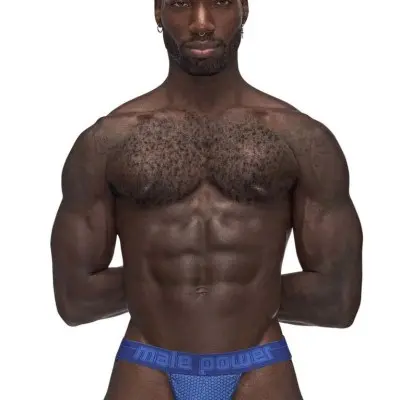 Sexagon Strappy Ring Jock - Large/x-Large - Royal