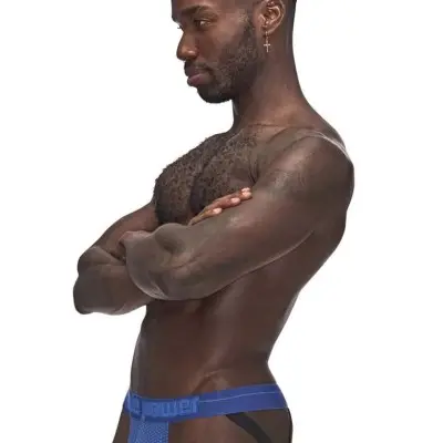Sexagon Strappy Ring Jock - Large/x-Large - Royal