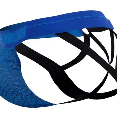 Sexagon Strappy Ring Jock - Large/x-Large - Royal