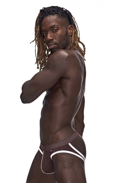 Sport Mesh Sport Jock - Large/x-Large - Burgundy