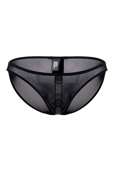 Landing Strip Bikini Brief - Large - Black