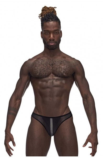 Landing Strip Bikini Brief - Large - Black