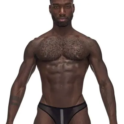 Landing Strip Bikini Brief - Medium - Black