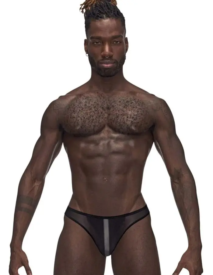 Landing Strip Bikini Brief - Medium - Black