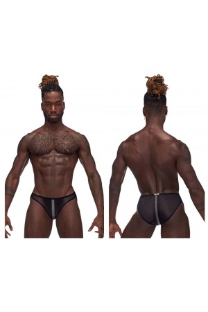 Landing Strip Bikini Brief - Medium - Black