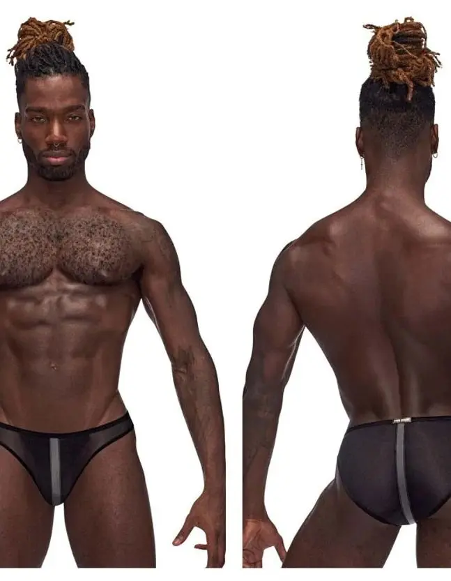 Landing Strip Bikini Brief - Medium - Black