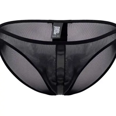 Landing Strip Bikini Brief - XL - Black