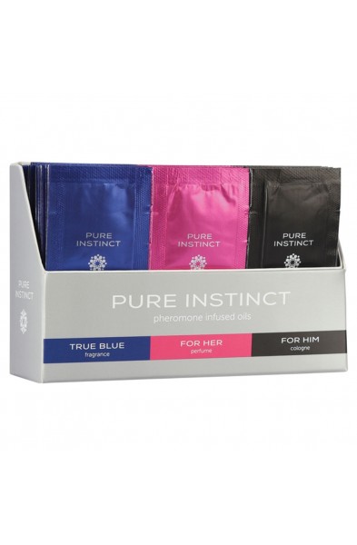 Pure Instinct Perfume Oil 1ml Trio Foil Display - 24 Pack