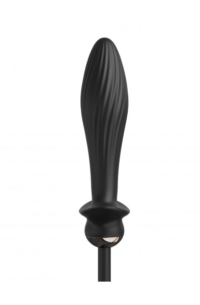 Anal Fantasy Elite Auto-Throb Inflatable Vibrating Plug - Black