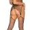 2 Pc Net Suspender Bodystocking and G-String -  One Size - Black