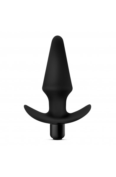 Anal Adventures Platinum - Silicone Vibrating Plug - Black