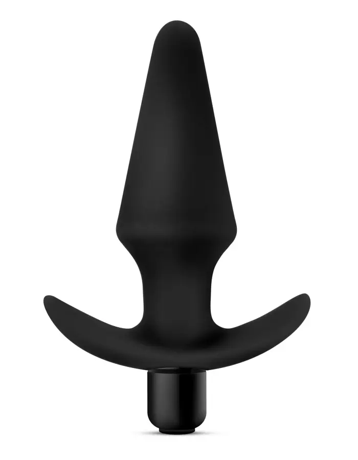 Anal Adventures Platinum - Silicone Vibrating Plug - Black