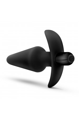 Anal Adventures Platinum - Silicone Vibrating Plug - Black