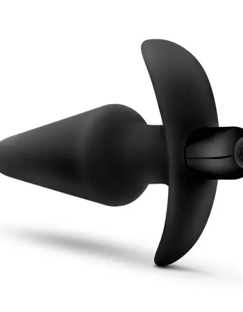 Anal Adventures Platinum - Silicone Vibrating Plug - Black