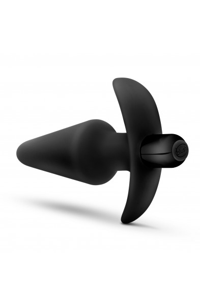 Anal Adventures Platinum - Silicone Vibrating Plug - Black