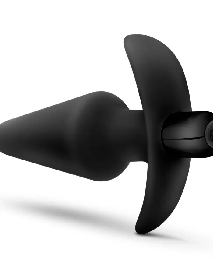 Anal Adventures Platinum - Silicone Vibrating Plug - Black