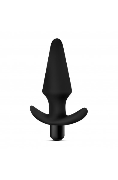 Anal Adventures Platinum - Silicone Vibrating Plug - Black