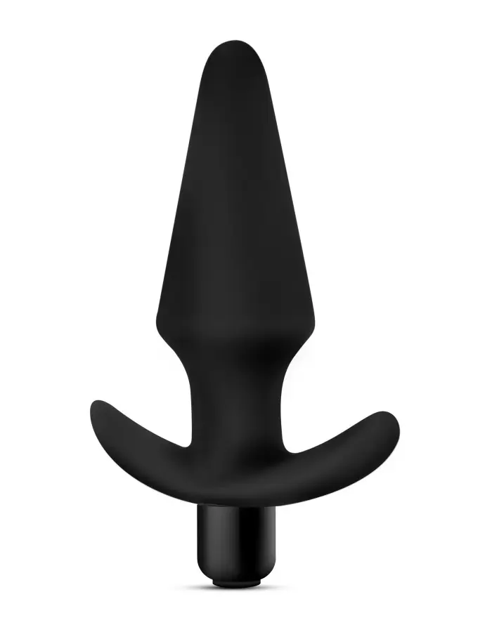 Anal Adventures Platinum - Silicone Vibrating Plug - Black
