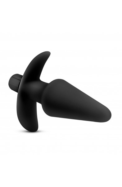 Anal Adventures Platinum - Silicone Vibrating Plug - Black