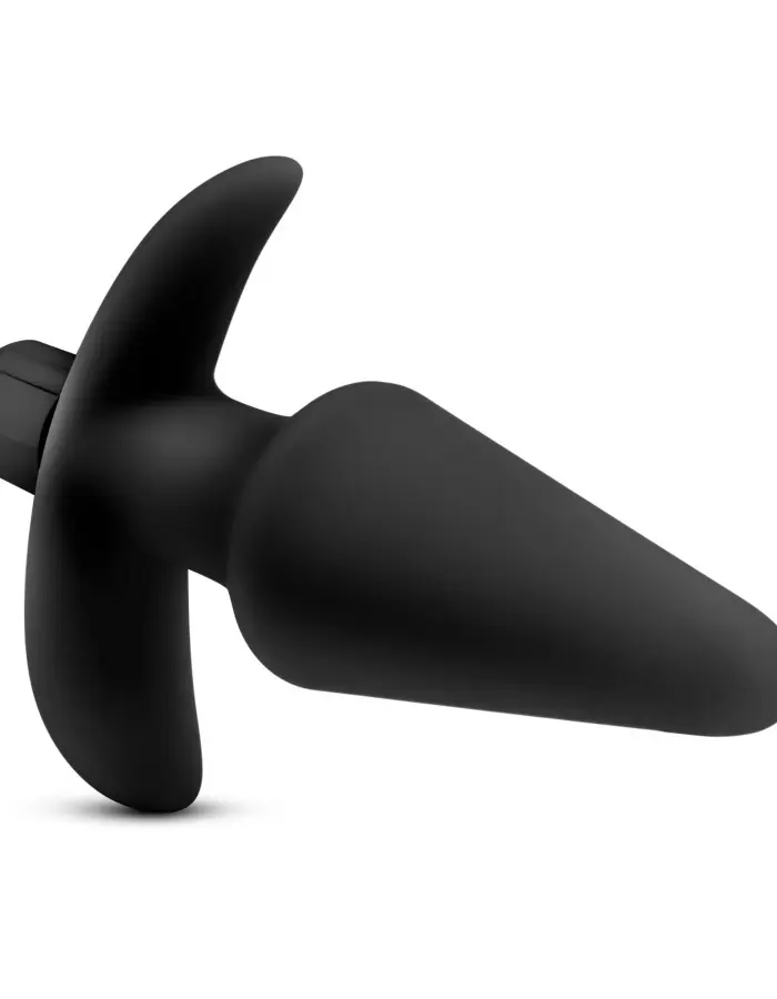Anal Adventures Platinum - Silicone Vibrating Plug - Black