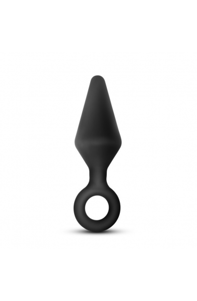 Anal Adventures Platinum - Silicone Loop Plug -  Large - Black