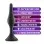 Anal Adventures Platinum - Silicone Beginner Plug - Small - Black
