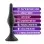 Anal Adventures Platinum - Silicone Beginner Plug Kit - Black