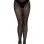 Leopard Net Tights - One Size - Black