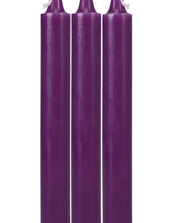 Japanese Drip Candles - 3 Pack - Purple