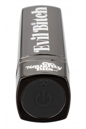 Naughty Bits Evil Bitch Lipstick Vibrator - Black