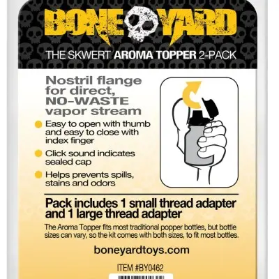 The Skwert Aroma Topper - 2 Pack - 1 Small and 1 Large Thread Adapter