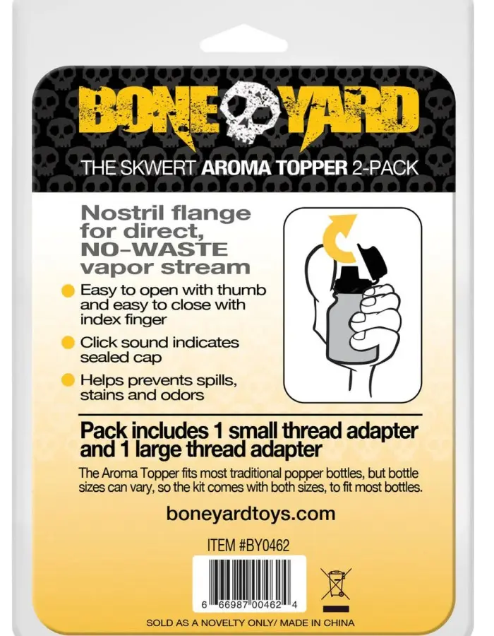 The Skwert Aroma Topper - 2 Pack - 1 Small and 1 Large Thread Adapter