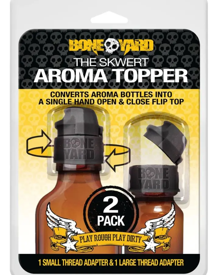 The Skwert Aroma Topper - 2 Pack - 1 Small and 1 Large Thread Adapter