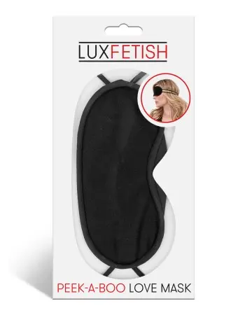 Peek-a-Boo Love Mask - Black